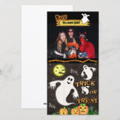 Halloween Custom Photo Card Feestdagenkaart (Voorkant / Achterkant)