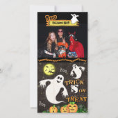 Halloween Custom Photo Card Feestdagenkaart (Voorkant)