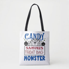 Halloween Custom Snoep Monster Canvas tas