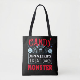 Halloween Custom Snoep Monster Canvas tas