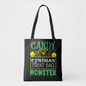 Halloween Custom Snoep Monster Canvas tas (Voorkant)