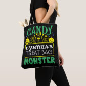 Halloween Custom Snoep Monster Canvas tas (Dichtbij)