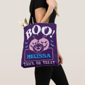Halloween Custom Snoep & Treat Canvas tas (Dichtbij)