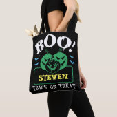 Halloween Custom Snoep & Treat Canvas tas (Dichtbij)