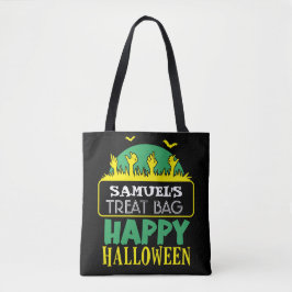 Halloween Custom Snoep & Treat Canvas tas