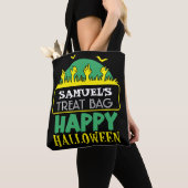 Halloween Custom Snoep & Treat Canvas tas (Dichtbij)