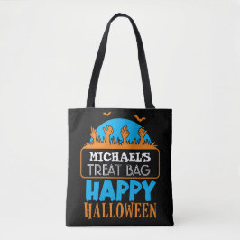 Halloween Custom Snoep & Treat Canvas tas