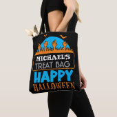 Halloween Custom Snoep & Treat Canvas tas (Dichtbij)