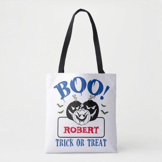 Halloween Custom Snoep & Treat Tote Bag (Voorkant)
