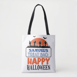 Halloween Custom Snoep & Treat Tote Bag