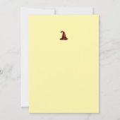 Halloween Custom Spooky Schattige Whimsical Yellow Kaart (Achterkant)