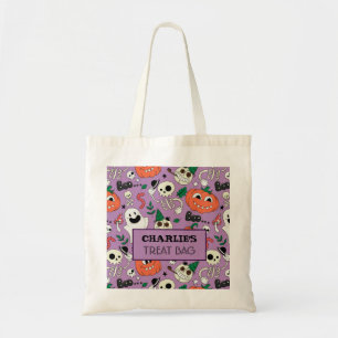 Halloween Custom Treat & Snoep Canvas tas
