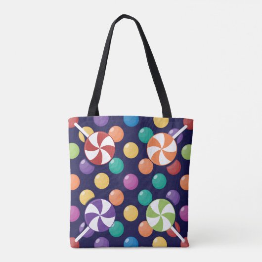 Halloween Custom Treat & Snoep Canvas tas (Achterkant)