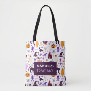 Halloween Custom Treat & Snoep Canvas tas