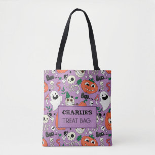 Halloween Custom Treat & Snoep Canvas tas