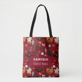 Halloween Custom Treat & Snoep Canvas tas