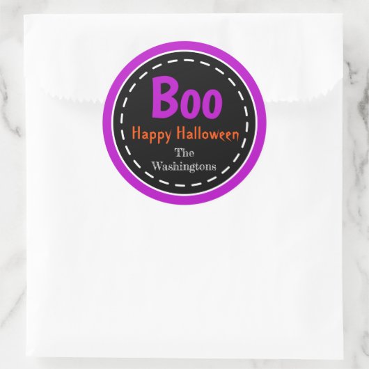Halloween Custom Trick or treat Party Stickers (Tas)