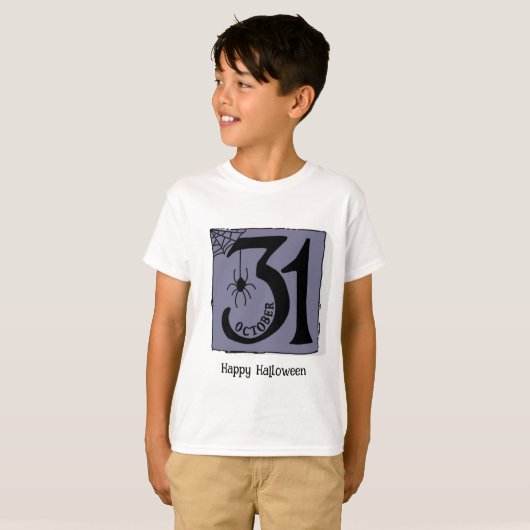 Halloween Custom Whimsical Funny Paarse T-shirt (Voorkant volledig)