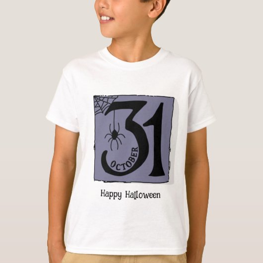 Halloween Custom Whimsical Funny Paarse T-shirt (Voorkant)