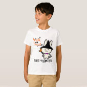 Halloween Custom Whimsical Funny Schattige Rabbit T-shirt (Voorkant volledig)