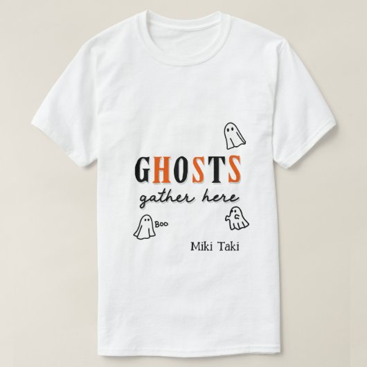 Halloween Custom Whimsical Grappig Modern T-shirt (Design voorkant)