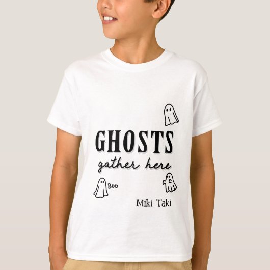 Halloween Custom Whimsical Grappig Modern T-shirt (Voorkant)