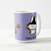 Halloween Custom Whimsical Schattige Wizard Rabbit Koffiemok (Voorkant rechts)