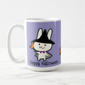 Halloween Custom Whimsical Schattige Wizard Rabbit Koffiemok (Links)