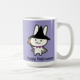 Halloween Custom Whimsical Schattige Wizard Rabbit Koffiemok