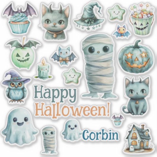 Halloween Customize Cut Vinyl Sticker (Voorkant)