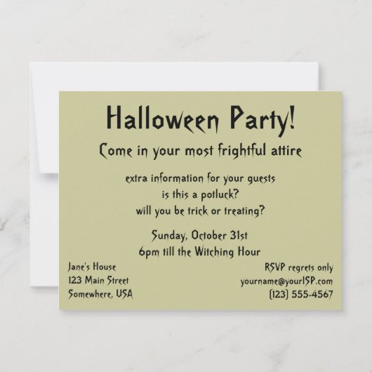  Halloween, Cute Black Cat in a Pumpkin Kaart (Achterkant)