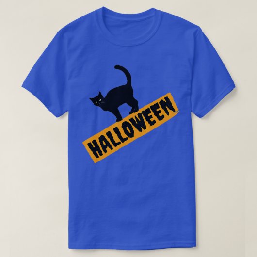 Halloween Cute black Cat T-shirt (Design voorkant)
