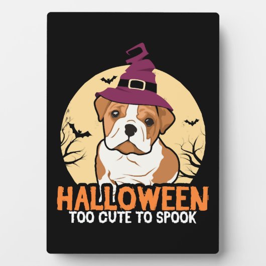 Halloween Cute Bulldog Dog Halloween Costumes Gift Fotoplaat (voorkant)