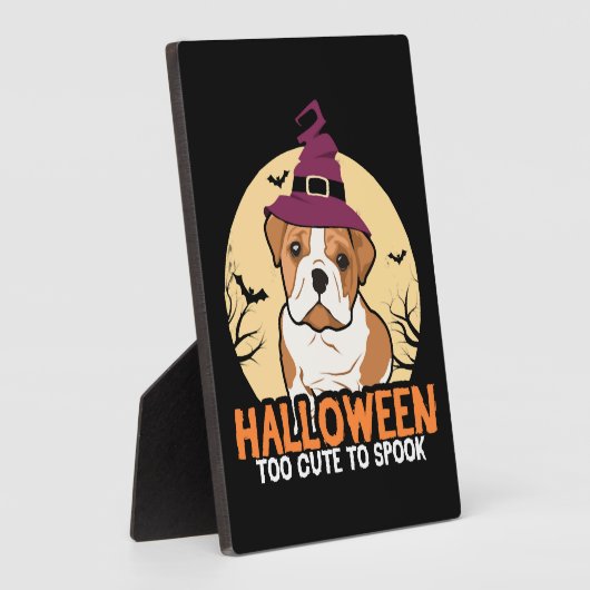 Halloween Cute Bulldog Dog Halloween Costumes Gift Fotoplaat (Zijkant)