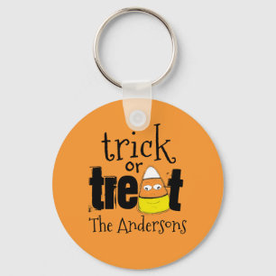 Halloween Cute Candy Corn Funny Whimsical Sleutelhanger