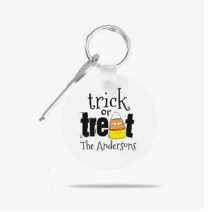 Halloween Cute Candy Corn Funny Whimsical Sleutelhanger