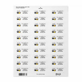 Halloween Cute Candy Corn Smiling Whimsical Etiket (Full Sheet)