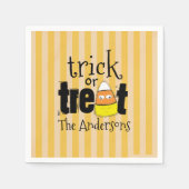 Halloween Cute Candy Corn Whimsical Servet (Voorkant)