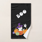 Halloween Cute Cat in Witch Pet Bad Handdoek (Handdoek)