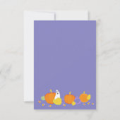 Halloween Cute Cat in Witch Pet Invitation Kaart (Achterkant)