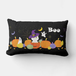 Halloween Cute Cat in Witch Pet Kussen
