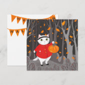 Halloween Cute Cat & Jack-o’-lantern Pumpkin (Voorkant / Achterkant)