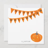 Halloween Cute Cat & Jack-o’-lantern Pumpkin (Achterkant)