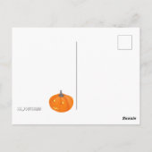 Halloween Cute Cat & Jack-o’-lantern Pumpkin Briefkaart (Achterkant)