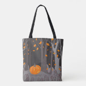 Halloween Cute Cat & Jack o lantern Tote Bag (Achterkant)