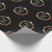 Halloween Cute Chalkboard Gedekte Patroon Cadeaupapier (Hoek)