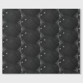 Halloween Cute Chalkboard Spider Threattern Cadeaupapier (Vlak)