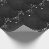 Halloween Cute Chalkboard Spider Threattern Cadeaupapier (Hoek)