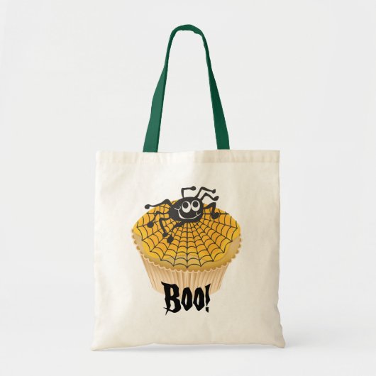 Halloween Cute Cupcake Spider Bag Tote Bag (Voorkant)