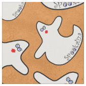 Halloween Cute Diva Ghost Random Pattern Sinaasapp Stof (Close Up)